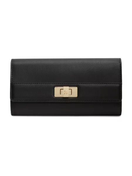 Tommy Hilfiger Portofel Th Modern Large Flap Wallet negru