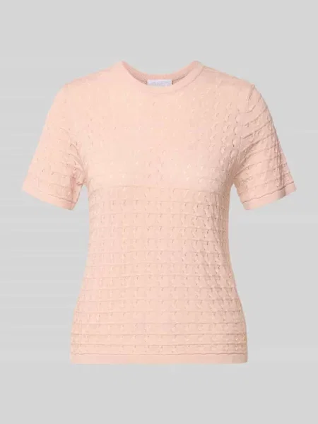 Koszulka z dzianiny z mieszanka z okrągły dekolt Jake*s Collection