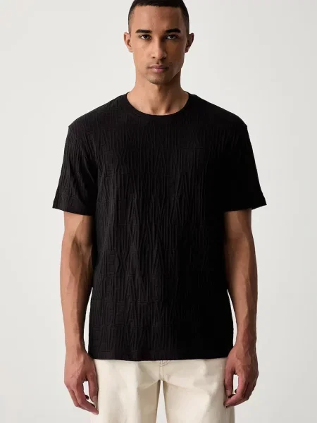 ARMANI EXCHANGE Tricou negru