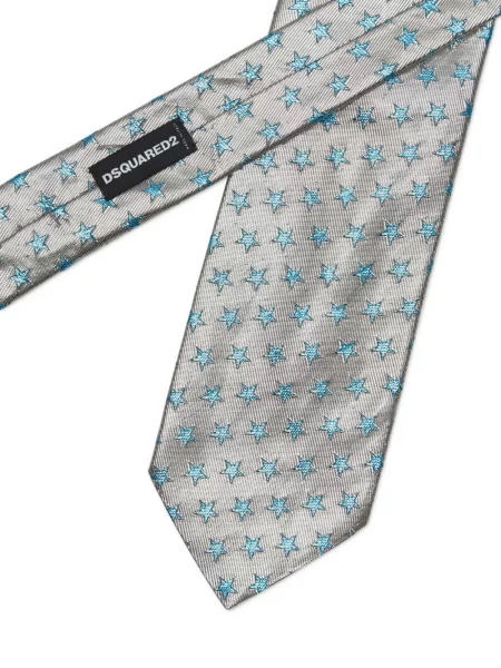 Cravată Dsquared2 din jacard gri