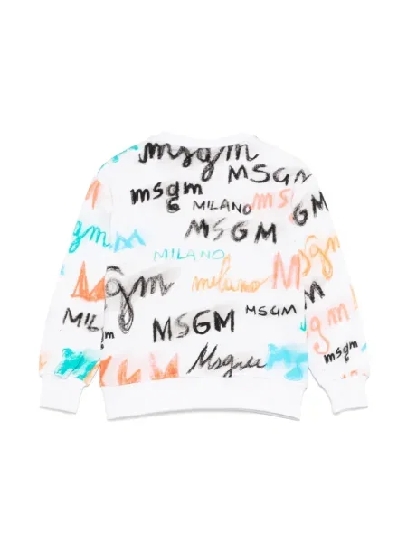 Bluza dziecięca Msgm biała