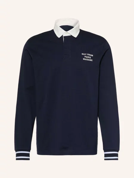 Drôle De Monsieur Koszulka Polo Z Jerseyu blau biała