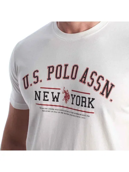 Tricou polo U.s. Polo Assn. alb