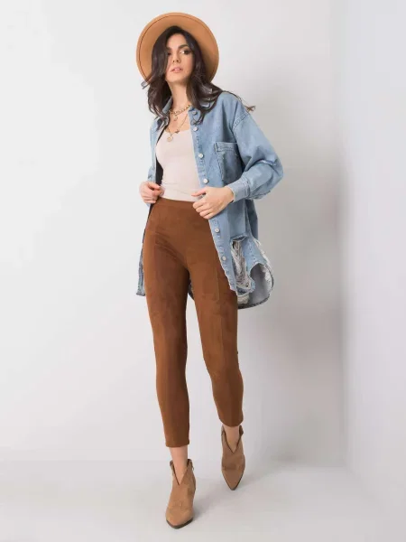 Pantaloni Fashionhunters maro