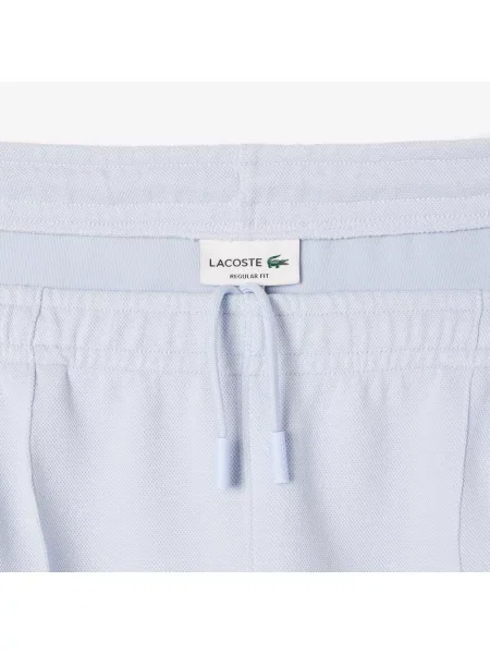 Lacoste Spodnie Dresowe Double-Sided Piqué Jogger niebieskie