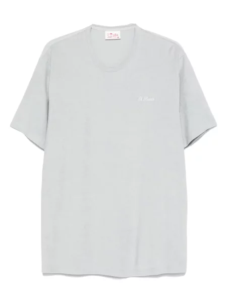 Tricou Mc2 Saint Barth cu broderie albastru