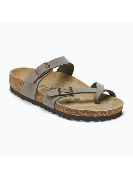 Pantofle Birkenstock s kamínky šedé