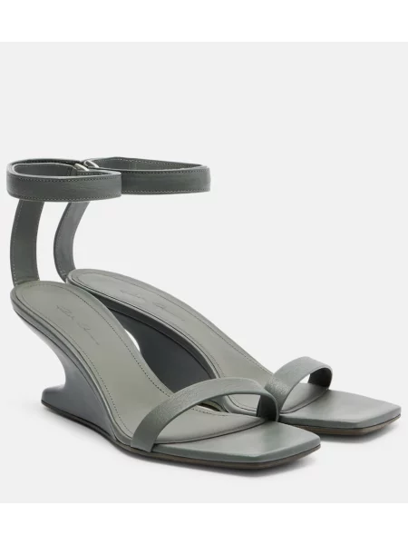 Sandale Rick Owens din piele gri
