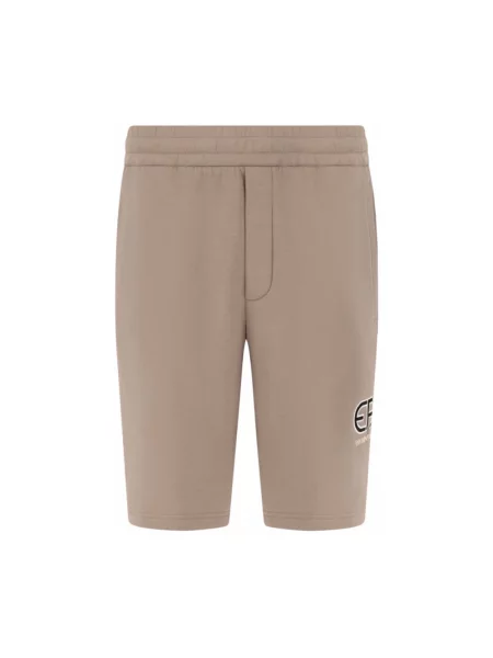 Dzianinowe bermudy Armani beżowe