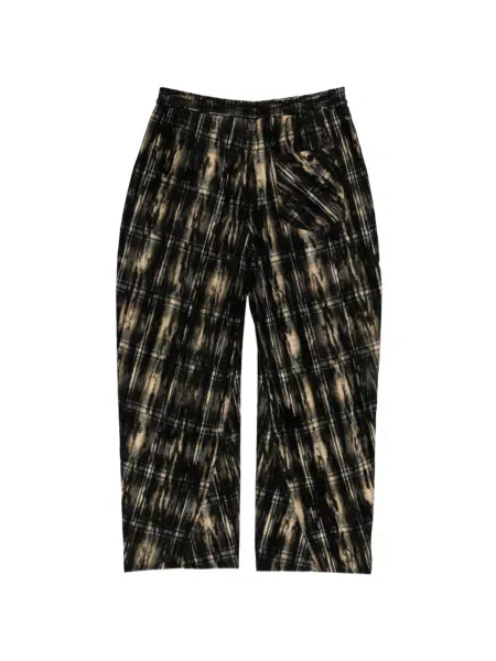Pantaloni Doublet în carouri negru