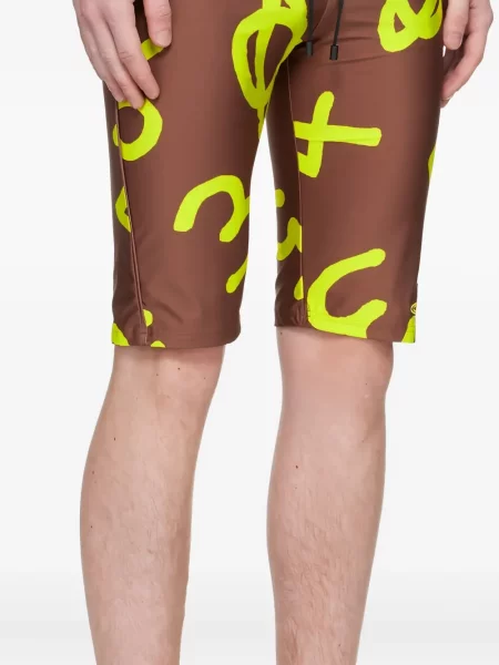 Slip de baie Vivienne Westwood cu imagine maro