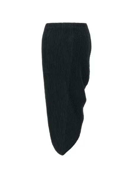 Fustă midi Issey Miyake asimetrică albastru