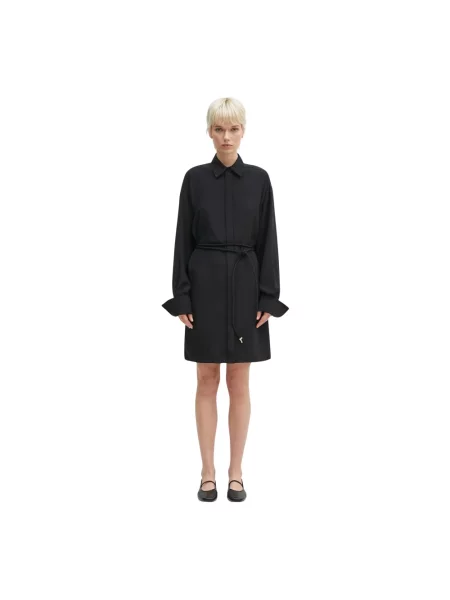 Sukienka koszulowa Sportmax czarna