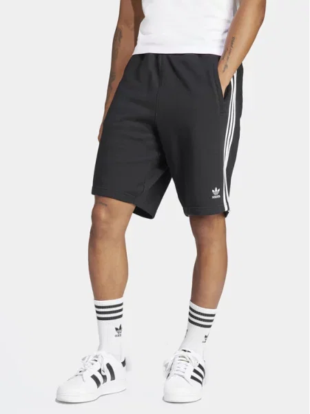 Шорты Adidas в полоску черные