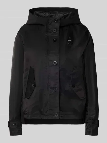 Kurtka o kroju regular fit z detalem z logo model Marcela' Blauer czarna