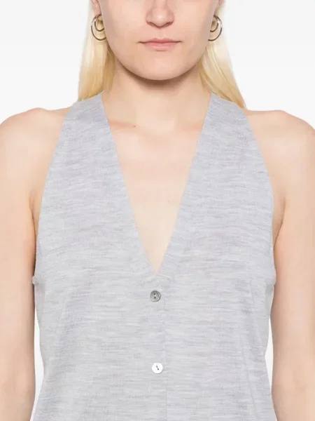 Vestă Theory de lână gri