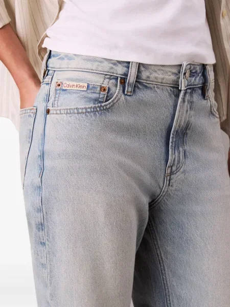 Blugi Calvin Klein Jeans cu autograf albastru