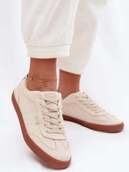 Material textil teniși Big Star Shoes maro
