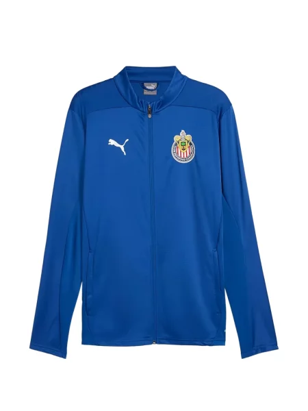 Hanorac cu fermoar Puma cu autograf albastru