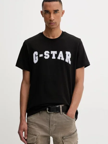 G-Star t-shirt z aplikacją czarny