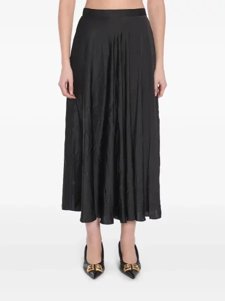 Fustă midi Balenciaga până la genunchi negru