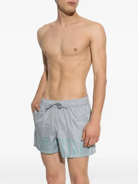 Slip de baie Moschino cu imagine gri