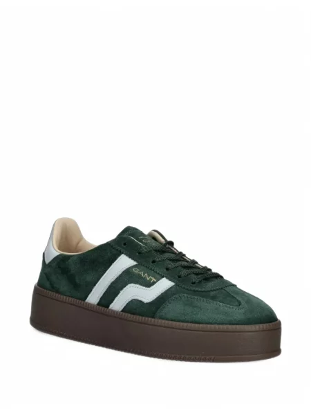Sneakerși Gant cu platformă verde