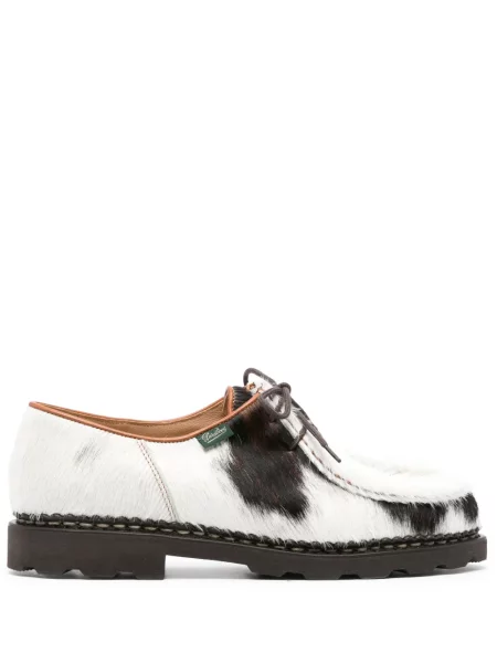 Pantofi derby Paraboot cu șireturi din dantelă alb