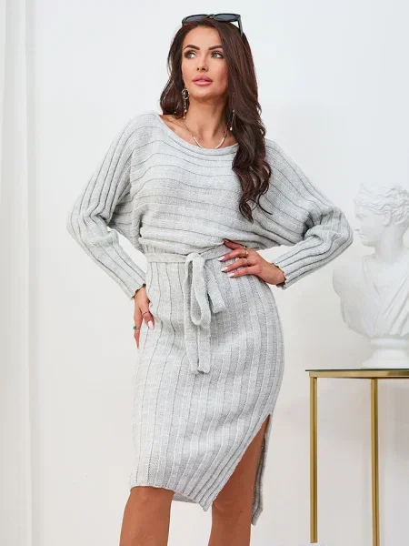 Rochie Resti de costum gri