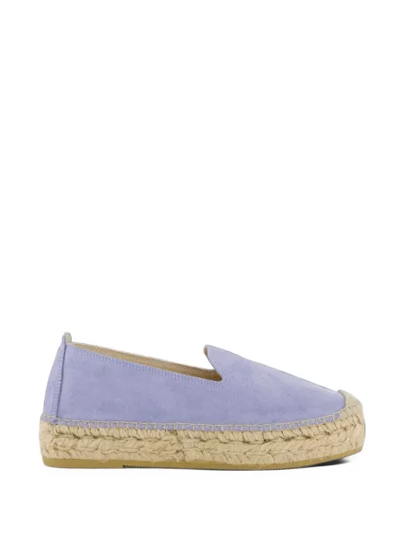 Espadrile Gibaldi din piele de căprioară fără toc violet