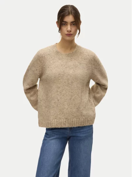 Vero Moda Sweter Ingrid beżowy