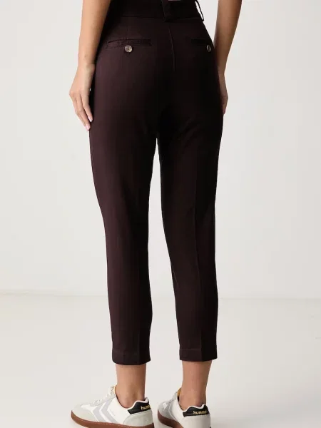 United Colors of Benetton slim hlače rjava