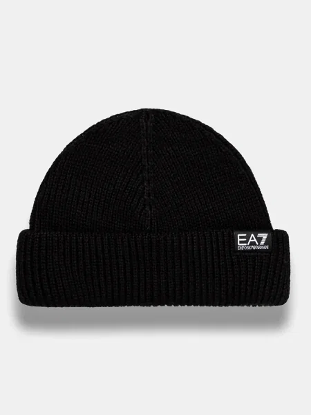 Căciulă cu adaos de lână negru