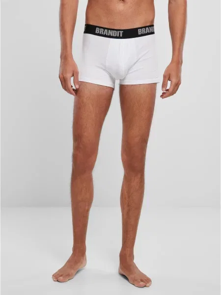 Boxeri Brandit cu autograf alb