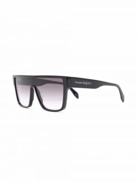Spalvų gradiento rašto saulės akiniai Alexander Mcqueen Eyewear be kulniuko juoda