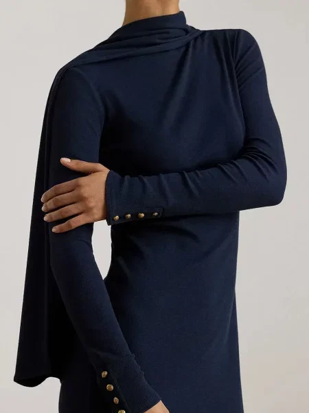 Платье миди Lauren Ralph Lauren синее