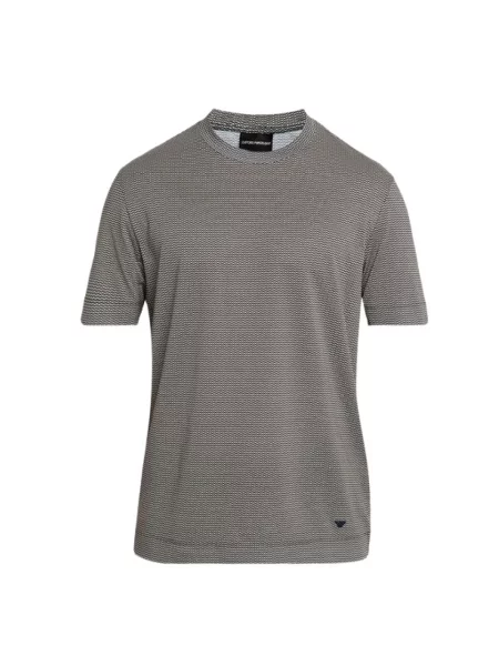 Koszulka Emporio Armani z dżerseju szara