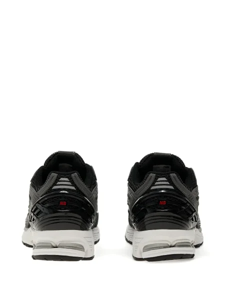 Кожаный плисиран суичър с качулка New Balance черно