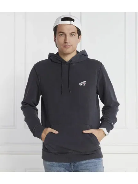 Tommy Jeans Hanorac WASHED SIGNATURE gri