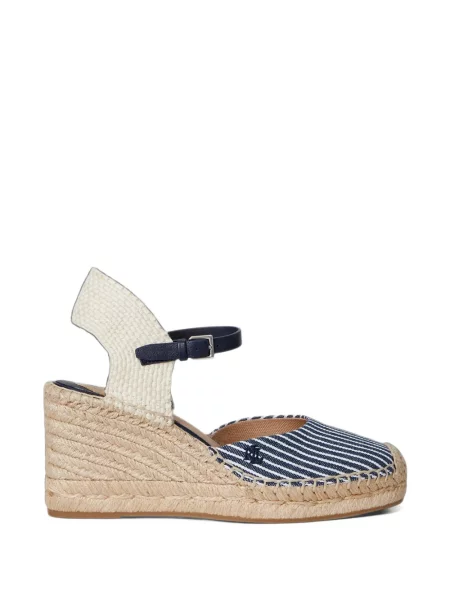 Sandale Lauren Ralph Lauren cu dungi albastru