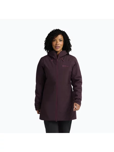 Geacă de ploaie pentru femei Jack Wolfskin Heidelstein Ins amaranth