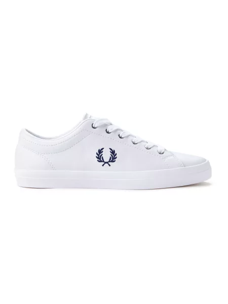 Haftowane sneakersy Fred Perry białe