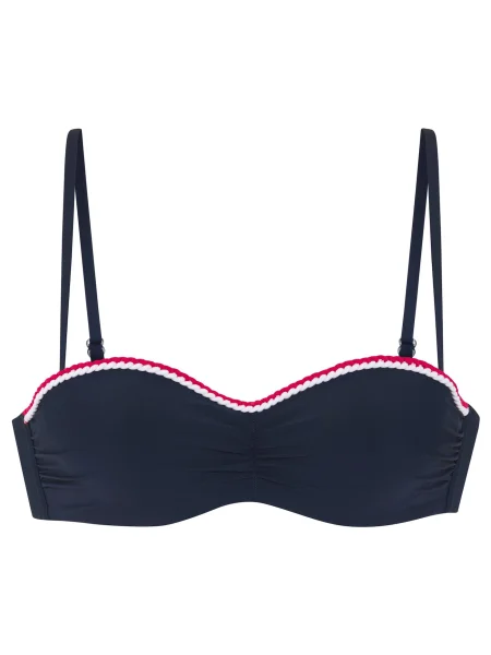 S.Oliver Sutien costum de baie albastru marin / roșu alb