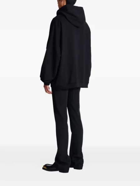 Суичър с качулка Balmain черно