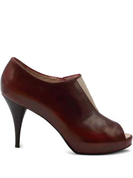 Zkrácené polokozačky Fendi Pre-owned červené