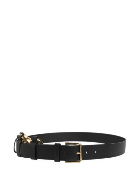 Cu centură curea Dolce & Gabbana din piele cu cataramă negru