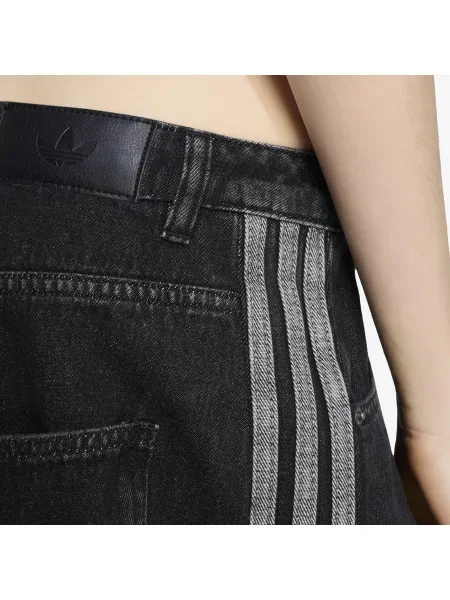 Hlače Adidas Originals z visokim pasom črna