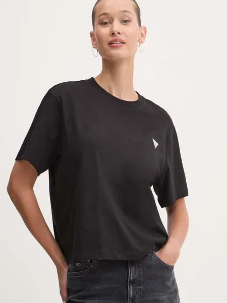 Tričko Guess Jeans černá