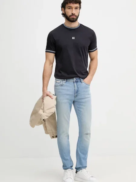 Calvin Klein Jeans slim kavbojke modra