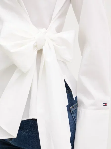 Tommy Hilfiger Блуза с прехлупване дамска от бежово